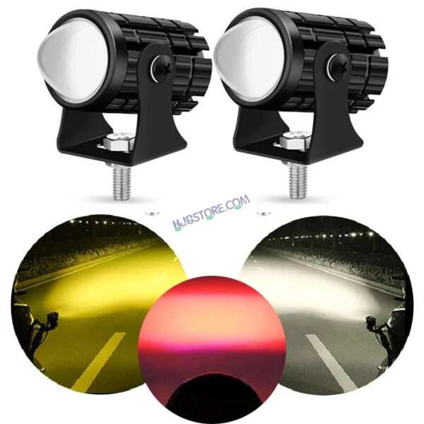 HJG Mini Devil Spot Light with Red DRL, White, Yellow Light Car Motorcycle Truck Off Road 20w Spot Fog Lights Driving Spotlight HJG Original Spot Light Fog light Devil Mini Drive, Pack of 2 - Image 2