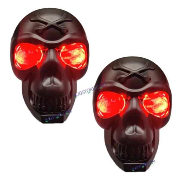 HJG Skull Red DRL Eye Foglight 120W Fog Light For Bike/Car/Thar/Jeep (Red Eye/Cool White/Yellow/Warm White, 120W) - Pack of 2 HJG New Model Skull Foglight, Pack of 2, Red DRL Skull - Image 2