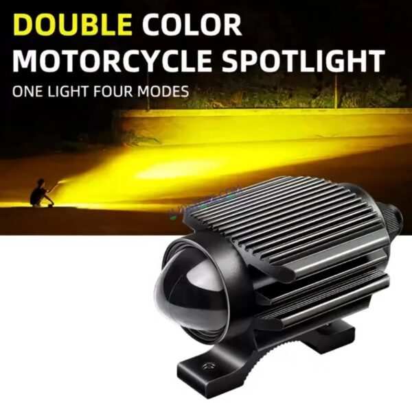 HJG Devil Fly Foglight 40W with Red DRL Mini Fly Foglight Light Red Devil Eye Light Multiple Connecting Red Yellow White Color HJG Mini Devil Fly Foglight, Pack of 1 - Image 2
