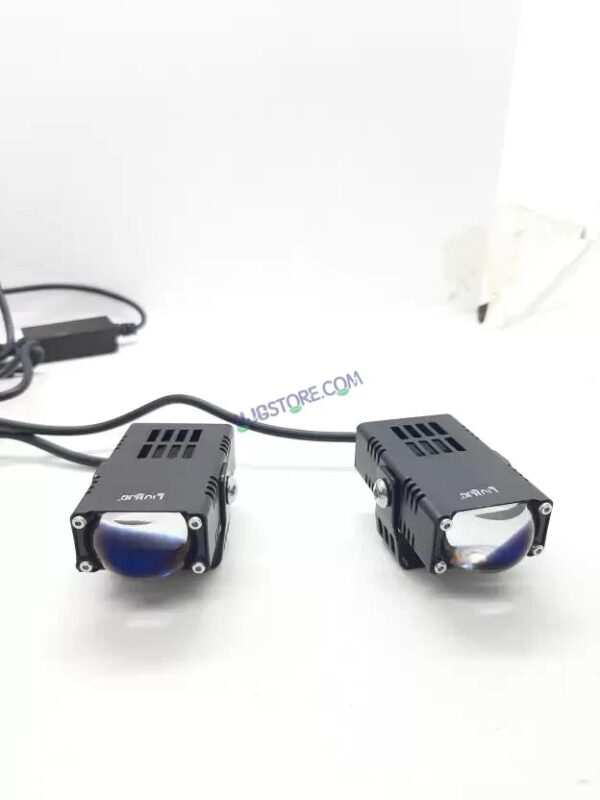 HJG Waymaker Fog Light Dual Colour Fog Light Mini Drive Yellow White & Red Devil Eye Slim Drive Light Version 4 With Red Devil Eye And Wiring With Canbus Universal For All Cars and Motorcycles (2Pcs) HJG - Image 4
