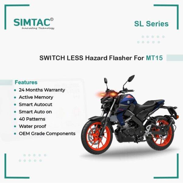 Yamaha | MT-15 | Compatible | Simtac | PNP Hazard Flasher / Adapter / Module | MT15-WS4 - Image 2