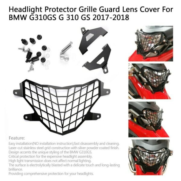 BMW ACCESSORIES INDIA 310GS HEADLIGHT PROTECTOR GRILLE GUARD OR LENS COVER 2017 To 2024 - Image 6