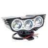 HJG 3 LED Eagle Eye Waterproof CREE LED Fog Light with 3 Mode Function High Beam/Low Beam & Flashing for Bike/Motorcycle and Cars (30W, Black, 1 PC)