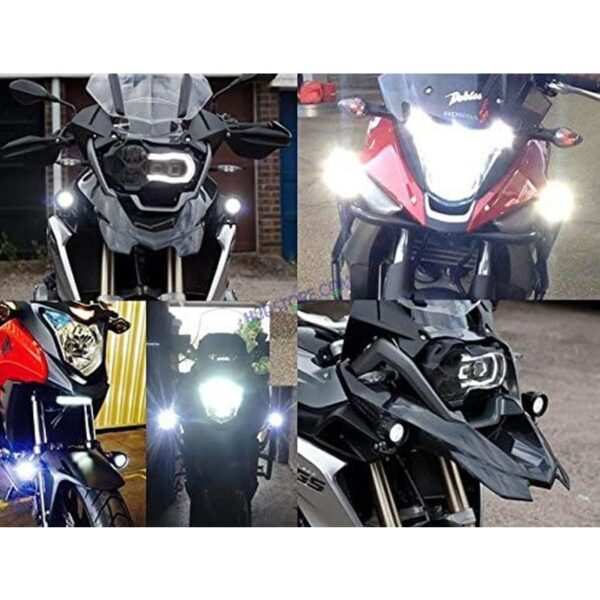 HJG U5 CREE LED Driving Fog Light in Aluminum Body with Switch for All Motorcycles, ATV and Bikes and Cars (15W, White Light, 2 PCS) - Image 3