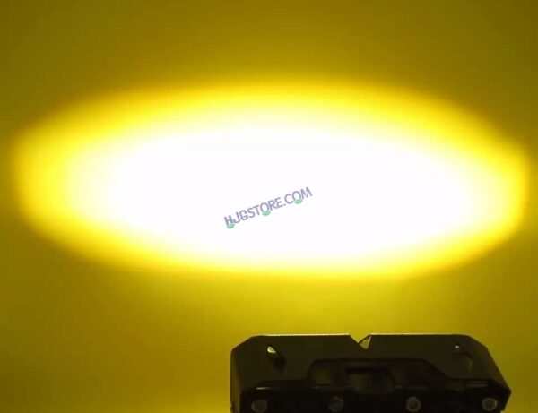 HJG Original 90W Mega Drive 3 Lens Dual Color White/Yellow LED Foglights (Set of 2) - Image 9