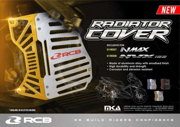 RCB Radiator Cover S Series 01IR007 ( GOLD/SILVER )