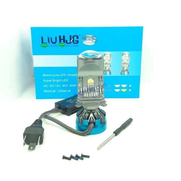HJG Y6 New Model 250W Projector Lens H4 LED Bulb 250W HJG Y6 Projector Light Lamp H4 LED Mini Projector Lens with Fan for Car Bulb 25000LM Conversion Kit Hi/Lo Beam Headlight 12V/24V for Car SUV, Set of 2, White Hi/Lo LIU HJG Y6 H4 250W, Pack of 2 - Image 17
