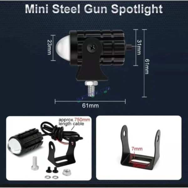 HJG Mini Spot Light Devil with Red DRL, White, Yellow Light Car Motorcycle Truck Off Road 20w Spot Fog Lights Driving Spotlight HJG Original Spot Light Fog light Devil Mini Drive, Pack of 2 - Image 9