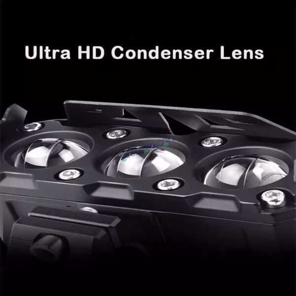 HJG Original 90W Mega Drive 3 Lens Dual Color White/Yellow LED Foglights (Set of 2) - Image 4