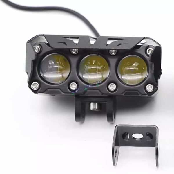 HJG Original 90W Mega Drive 3 Lens Dual Color White/Yellow LED Foglights (Set of 2) - Image 2