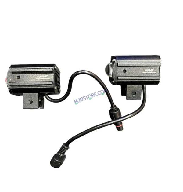 HJG CO-2 30W plus 30W 60W (30 * 2) Future 1 LED Mini Drive Light Red Devil Eye Light Co2 Multiple Connecting Red Yellow White Color With Wiring Harness Kit - Image 4