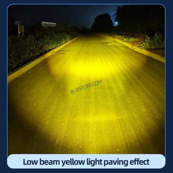 LIUHJG HJG ORIGINAL G15 Pack of 2 30W Mini Drive Spotlight Yellow/White Motorcycle Mini Driving Fog Light 7500LM High/Low Beam Motorcycle Spot Light with Red DRL, White, Yellow (Pack of 2) - Image 3