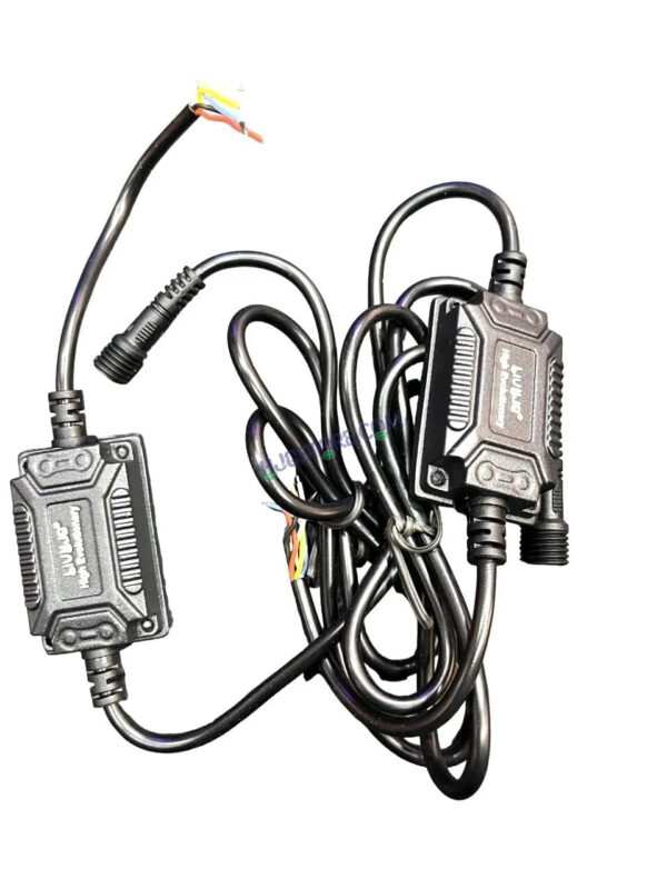 HJG CO-2 30W plus 30W 60W (30 * 2) Future 1 LED Mini Drive Light Red Devil Eye Light Co2 Multiple Connecting Red Yellow White Color With Wiring Harness Kit - Image 5