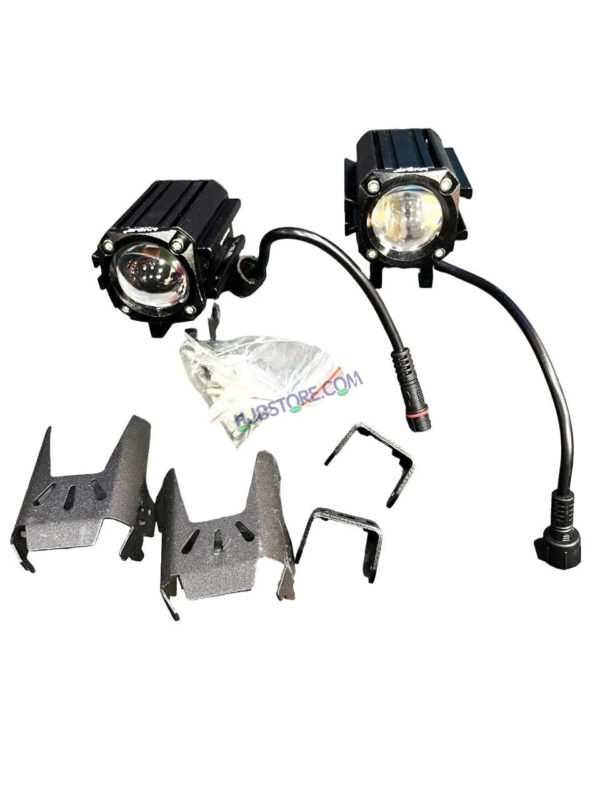 HJG CO-2 30W plus 30W 60W (30 * 2) Future 1 LED Mini Drive Light Red Devil Eye Light Co2 Multiple Connecting Red Yellow White Color With Wiring Harness Kit - Image 3