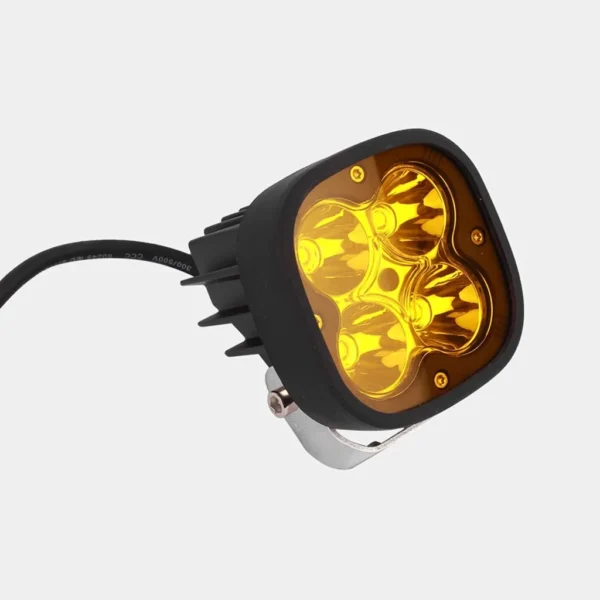 HJG 4 LED CREE Fog Light Auxiliary Light for All Motorcycles 60w each Yellow Cover Included - With Harness - Image 3