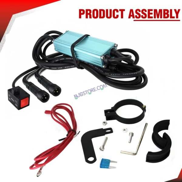 HJG Wiring Harness Kit with Flash Mode and Canbus - Foglight Wiring Harness Kit (2 Colour, 3 Wire with Flashing Mode, Original HJG) - Image 7