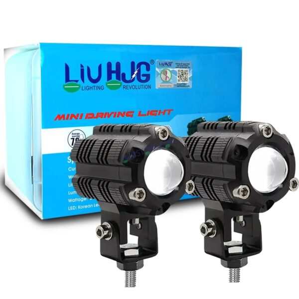 LIUHJG LIU HJG Heavy Mini Drive with Canbus LED Fog Light Bulb Lamp For Cars and Motorcycles Dual Color (White & Yellow) With Cooling Fan 2Pcs with Canbus Wiring - Image 3