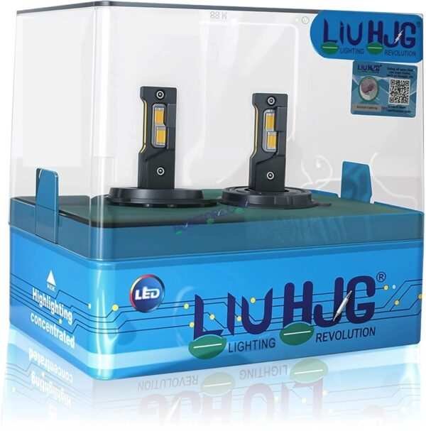 HJG 240W H7 LED Vehicle Headlight Bulb (2 * 120 WATTS) 2 Pc LED Headlight Bulb H7 240W For All Cars  (Low and High Beam Bulbs (White) AC/DC 240Watt) - Type H7 Two Pin