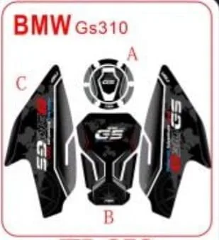 BMW ACCESSORIES INDIA G310GS ACCESSORIES 3D TANK PAD FUEL PAD SET GAS CAP FILLER PROTECTION PAD - Image 3