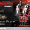 RCB MB2 SERIES SUSPENSION REAR SHOCK ABSORBER BLACK RED 01A0180BSHARE