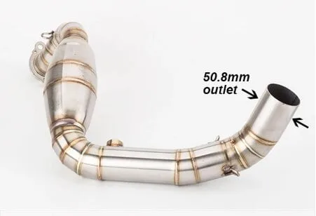 BMW BMW ACCESSORIES INDIA G310GS G310R 51mm STAINLESS STEEL SILENCER EXHAUST BEND PIPE BMW G310GS G310R - Image 3
