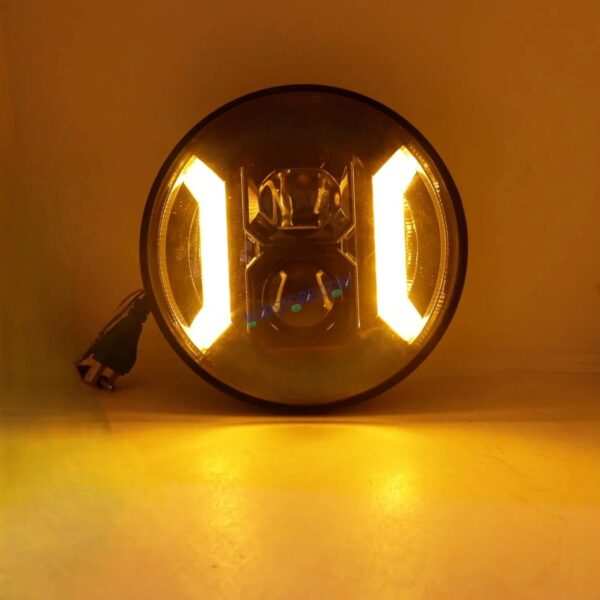 HJG 7 Inch Hexagon White LED Headlight New Model Hexagon Headlight Assembly for Thar Royal Enfield | 75-120W CREE/Osram LED Chip Multi color Compatible with Royal Enfield, Jeep, Thar, Gypsy - Image 3