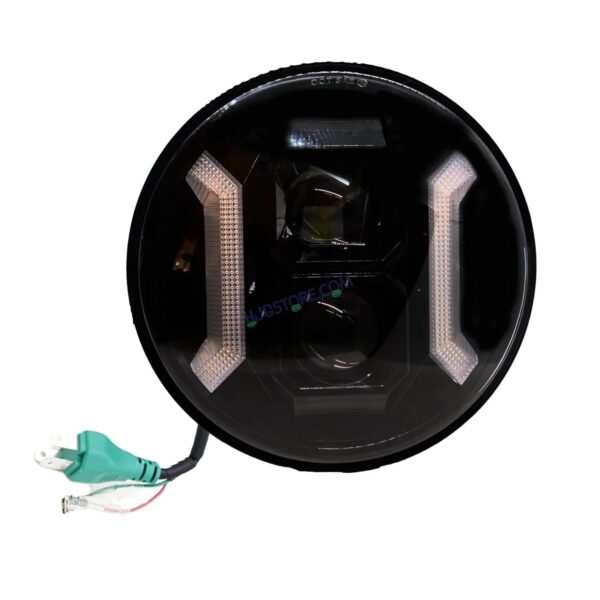 HJG 7 Inch Hexagon White LED Headlight New Model Hexagon Headlight Assembly for Thar Royal Enfield | 75-120W CREE/Osram LED Chip Multi color Compatible with Royal Enfield, Jeep, Thar, Gypsy - Image 4