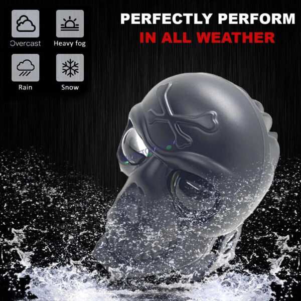 HJG Skull Red Eye Foglight 60W Fog Light For Bike/Car/Thar/Jeep (Cool White/Yellow/Warm White, 40W each) - Pack of 1 HJG New Model Skull Foglight, Pack of 1 HJG - Image 6