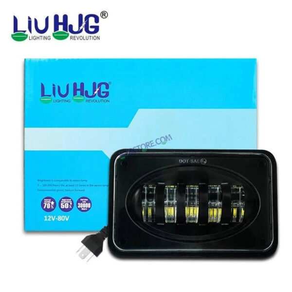 HJG Lens Headlight Assembly Square 12v 45w 4x6" 5x7" Inch Led Headlights For Jeep, Splendor Headlight Assembly HJG 231214 - Image 2