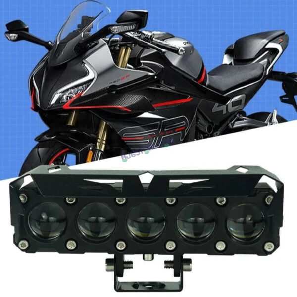 HJG ORIGINAL 150W 5 Lens MEGA DRIVE Fog Light For Bike/Car/Thar/Jeep ( Cool White, 75W each * 2 = 150W Total ) - Pack of 2