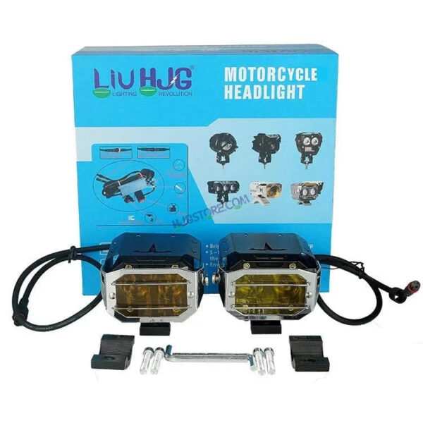 HJG Transformer Foglight 120W Foglight Foglamp White Yellow with Yellow Glass HJG Transformer Foglight HJG Car Accessories Led Headlights Mini Driving Lights Led Fog Lights For Motorcycle Lights, Set of 2