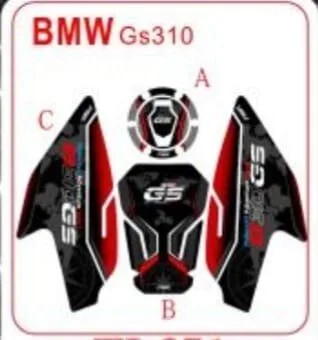 BMW ACCESSORIES INDIA G310GS ACCESSORIES 3D TANK PAD FUEL PAD SET GAS CAP FILLER PROTECTION PAD - Image 2