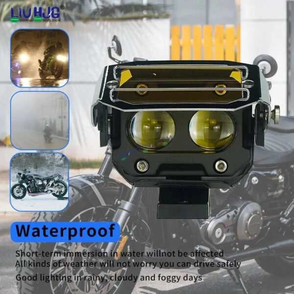 HJG Transformer Foglight 120W Foglight Foglamp White Yellow with Yellow Glass HJG Transformer Foglight HJG Car Accessories Led Headlights Mini Driving Lights Led Fog Lights For Motorcycle Lights, Set of 2 - Image 6