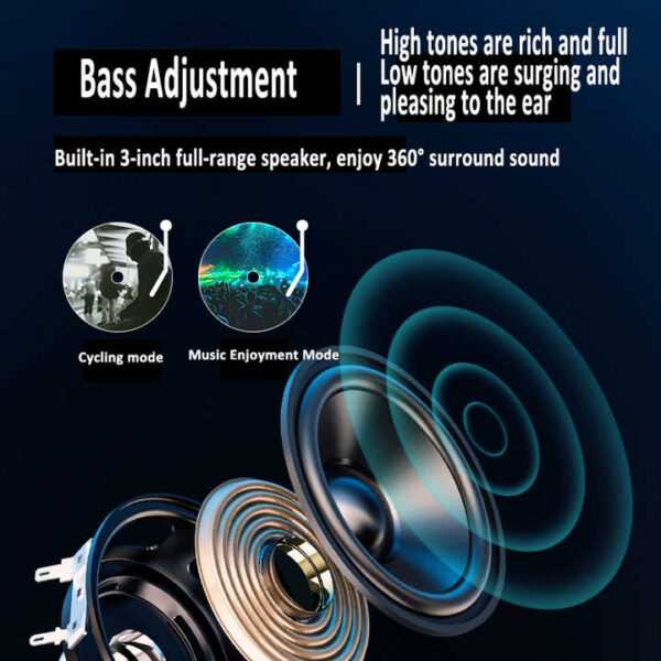 Waterproof Motorcycle Speaker Hi-Fi sound quality motorcycle audio system universal Support BT, FM - Image 4