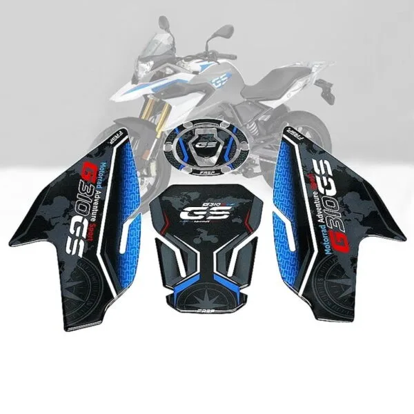 BMW ACCESSORIES INDIA G310GS ACCESSORIES 3D TANK PAD FUEL PAD SET GAS CAP FILLER PROTECTION PAD
