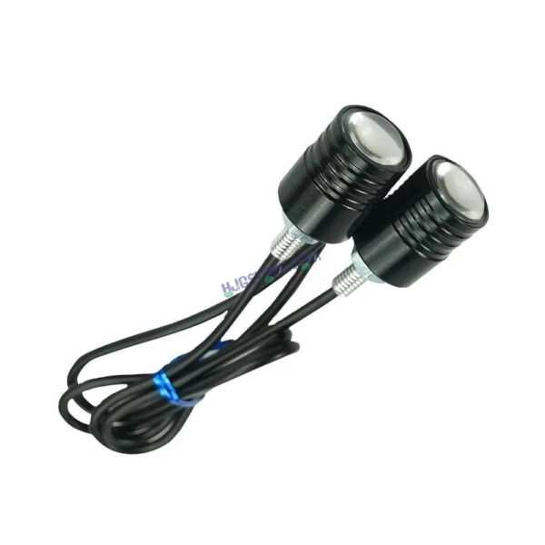 HJG RED Strobe Light with Flashing Handle Light RED Universal for Motorcycle, Car, SUV Set of 2 Strob Light HJG, RED)