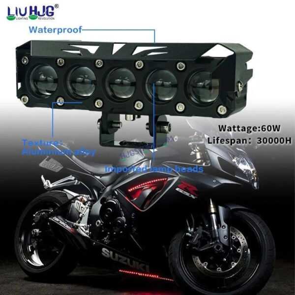 HJG Future Eyes 5 Lens 150W 5 Lens MEGA DRIVE Fog Light For Bike/Car/Thar/Jeep ( Cool White, 75W each * 2 = 150W Total ) - Pack of 2 Future Eyes 5 Lens - Image 5