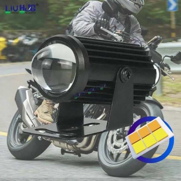 HJG Car Motorcycle Truck Off Road 40w Spot Fog Lights Driving Spotlight Amber Led Pod Light 3 Inch Strip Led Work Light, Pack of 1