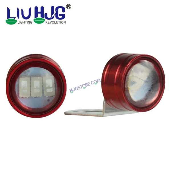 HJG Red Strobe Light with Flashing Handle Light Red & Blue Universal for Motorcycle, Car, SUV Set of 2 Strob Light HJG, Red - Image 2