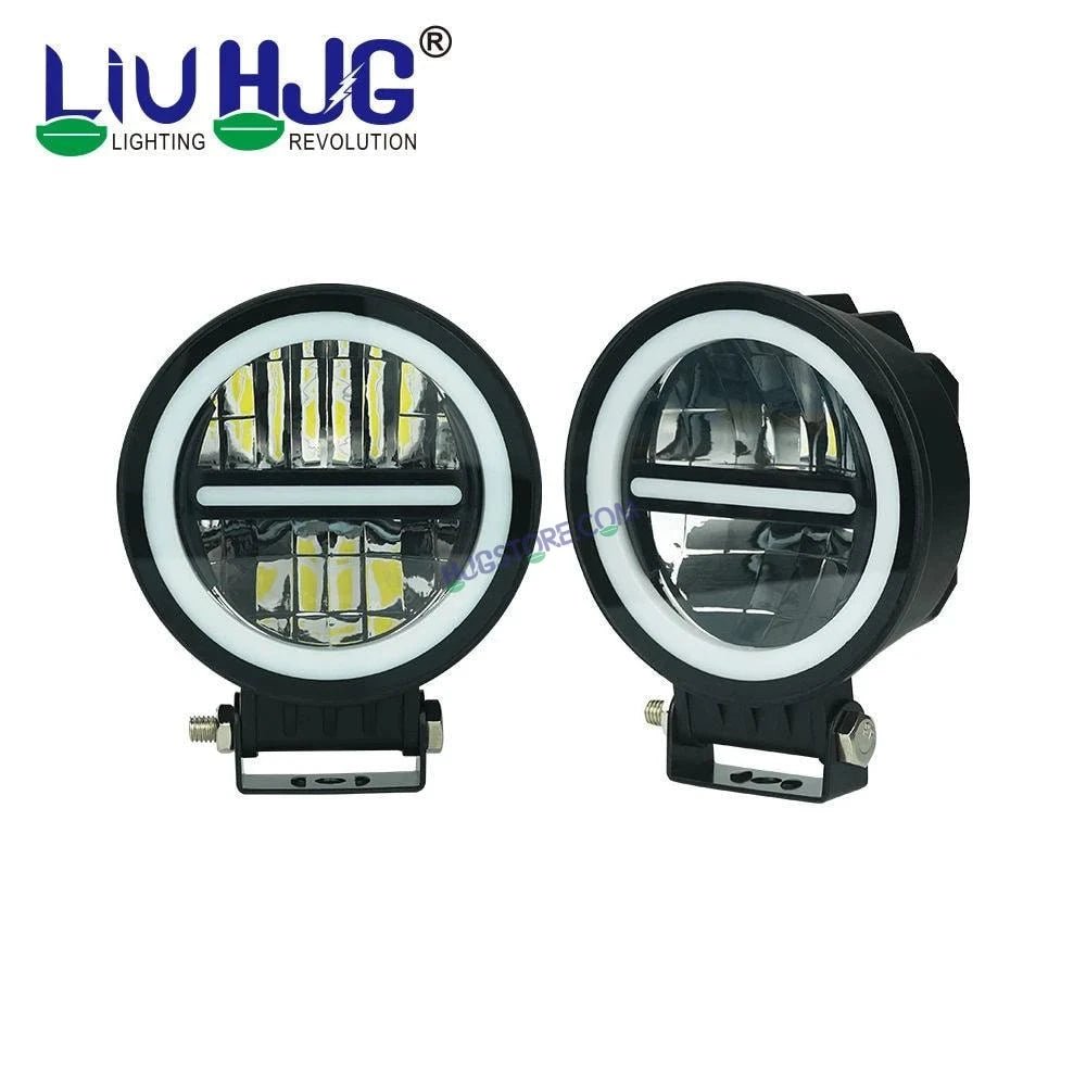 HJG Minus Foglight Foglamp Original 140W MINUS LIGHT Dual Color Yellow/White LED Fog Lights with Yellow Filter Cap for Bikes, Cars, Jeeps 2 HJG Minus Foglight Foglamp Original 140W MINUS LIGHT Dual Color Yellow/White LED Fog Lights with Yellow Filter Cap for Bikes, Cars, Jeeps - Image 2