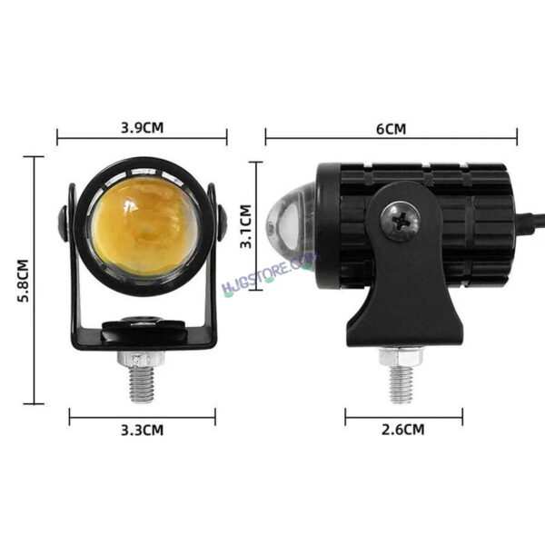 HJG Mini Devil Spot Light with Red DRL, White, Yellow Light Car Motorcycle Truck Off Road 20w Spot Fog Lights Driving Spotlight HJG Original Spot Light Fog light Devil Mini Drive, Pack of 2 - Image 7