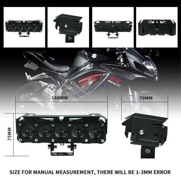 HJG Future Eyes 5 Lens 150W 5 Lens MEGA DRIVE Fog Light For Bike/Car/Thar/Jeep ( Cool White, 75W each * 2 = 150W Total ) - Pack of 2 Future Eyes 5 Lens - Image 4