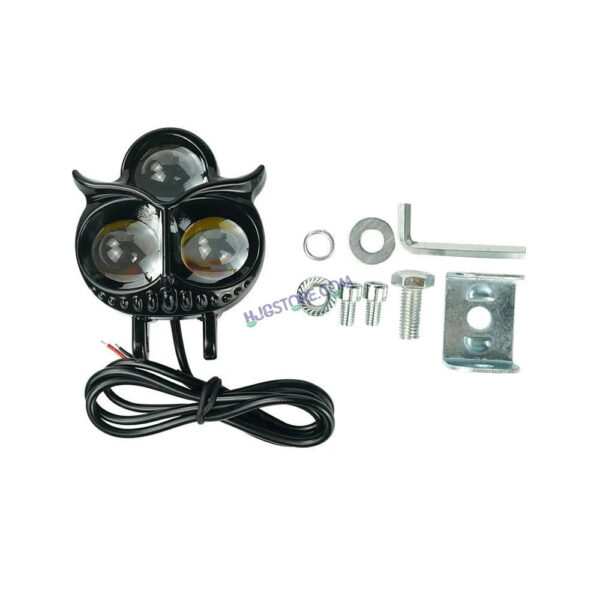 HJG 3 LED Owl Foglight Foglamp HJG Car Accessories Led Headlights Mini Driving Lights Led Fog Lights For Motorcycle Lights, Set of 2 HJG Owl Foglight - Image 5