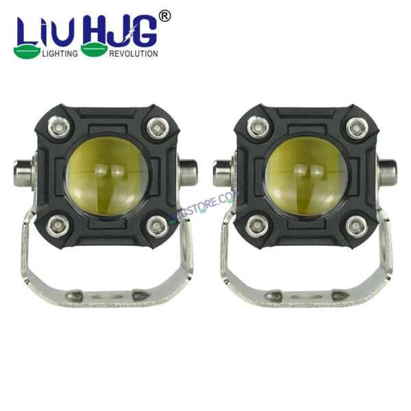 HJG Mini Drive 80W with Red DRL Mini Drive Light Red Devil Eye Light Multiple Connecting Red Yellow White Color - Image 3