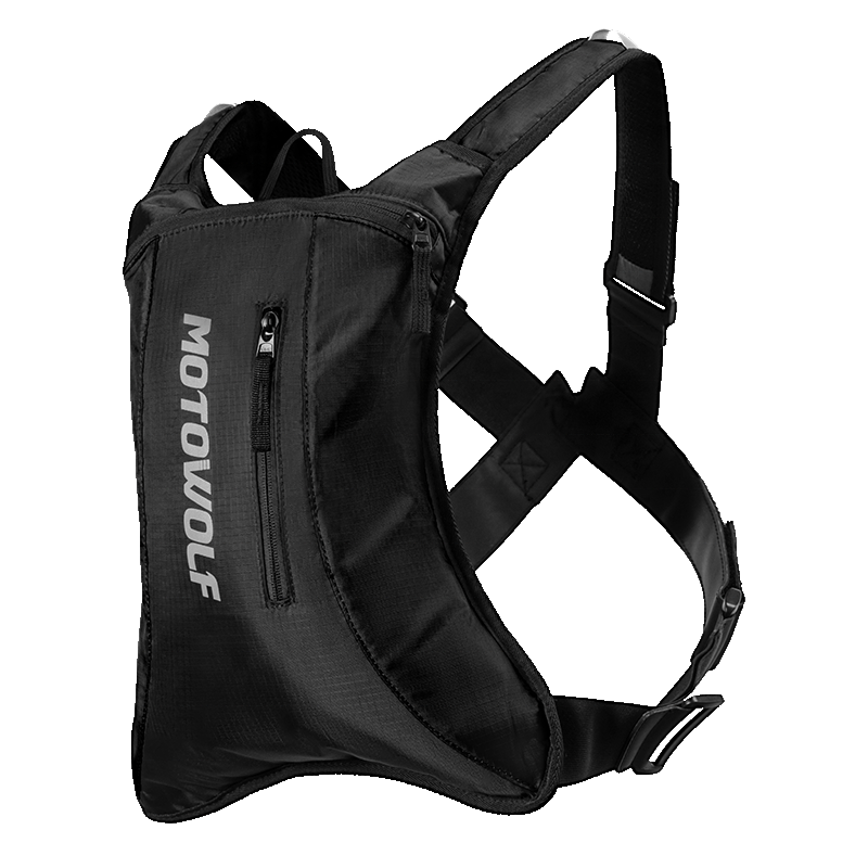 MOTOWOLF MB7 Hydration Backpack( 6l capacity ) with ( 2 ltrs ) bladder | Waterproof | Ideal for motorcycle riders | 2025 Edition - BLACK 1 MOTOWOLF MB7 Hydration Backpack( 6l capacity ) with ( 2 ltrs ) bladder | Waterproof | Ideal for motorcycle riders | 2025 Edition - BLACK