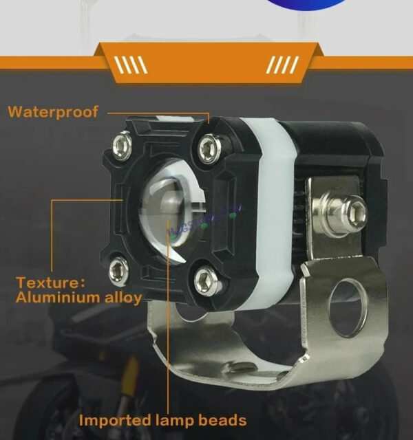 HJG Mini Drive 80W with Red DRL Mini Drive Light Red Devil Eye Light Multiple Connecting Red Yellow White Color - Image 7
