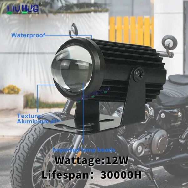 HJG Car Motorcycle Truck Off Road 40w Spot Fog Lights Driving Spotlight Amber Led Pod Light 3 Inch Strip Led Work Light, Pack of 1 - Image 5