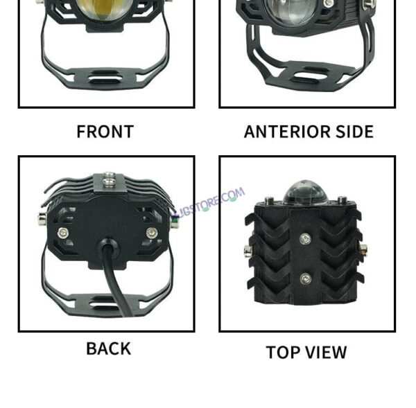 HJG S34 Single Pc Foglight Foglamp Car LED Work Light Driving Lamp Headlights Auxiliary Light for Motorcycle Accessories Fog Light Motorcycle Spotlight, Set of 1 - Image 5