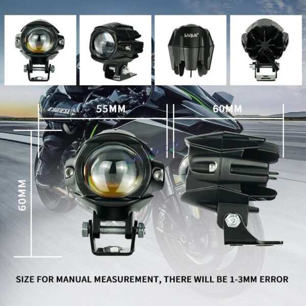 HJG New Model Alien Projector LED Fog Light Single Projector Shot 40W Fog Light For Bike/Car/Thar/Jeep ( Cool White/Yellow with Red DRL, 40W each - Pack of 1 HJG Alien Projector Fog Light for Bikes and Cars High Power - Image 7