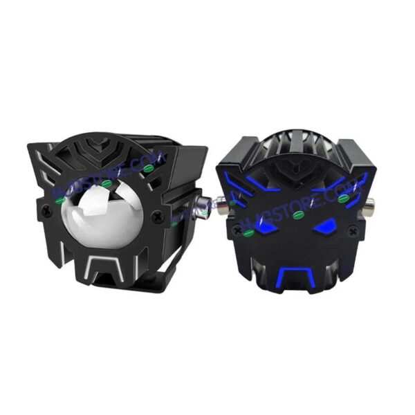 HJG New Model Backlight DRL Laser Lens Drive Devil with Red DRL Backlight DRL Mini Drive Light Red Devil Eye Light Multiple Connecting Red Yellow White Color HJG Laser Drive Backlight Devil, Red DRL, White, Yellow, Backlight DRL, Pack of 2 New Model HJG - Image 4